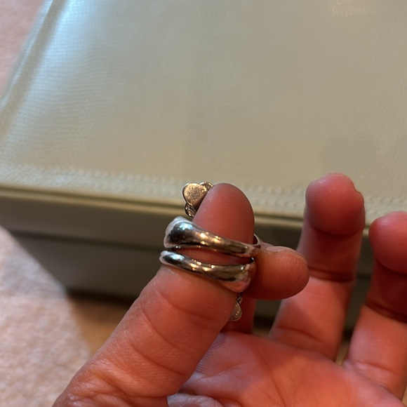 Alexander Mcqueen Crystal Double Skull Ring - Picture 5 of 9